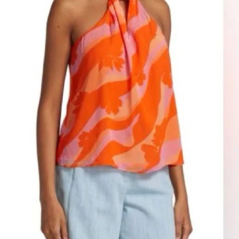Ramy Brook Orange & Pink Top